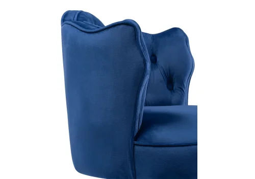 Компьютерное кресло Helen navy 11995 Woodville, синий/велюр, ножки/металл/чёрный, размеры - *900***610*610 фото 7