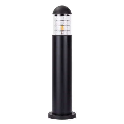 Парковый светильник Coppia A5217PA-1BK Arte Lamp уличный IP44 чёрный 1 лампа, плафон прозрачный в стиле современный E27