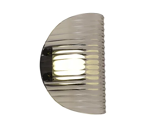 Бра LED Каспи 08447-1W,19(16) Kink Light дымчатый серый на 1 лампу, основание чёрное в стиле лофт современный фото 2