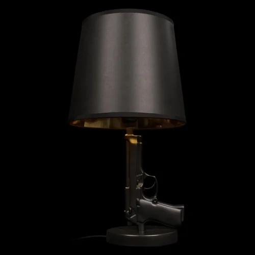 Настольная лампа Arsenal 10136/A Dark grey LOFT IT антрацит серая 1 лампа, основание чёрное смола полимер в стиле арт-деко  фото 4