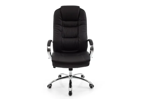 Компьютерное кресло Evora черное 1744 Woodville, чёрный/искусственная кожа, ножки/металл/хром, размеры - *1340***690*690 фото 2