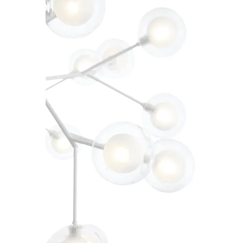 Люстра подвесная Demele SL376.503.36 ST-Luce прозрачная на 36 ламп, основание белое в стиле современный шар фото 3