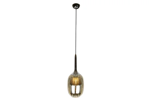 Светильник подвесной Drop A1541/200/F3 CR+GD iLamp золотой 1 лампа, основание хром в стиле современный выдувное