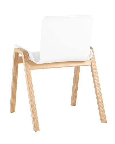 Стул Harbour, белый УТ000036001 Stool Group, белый/пластик, ножки/дерево/бежевый, размеры - ****557*558 фото 4