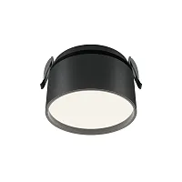 Светильник точечный LED Onda DL024-12W4K-B Maytoni чёрный 1 лампа, основание чёрное в стиле современный хай-тек круглый