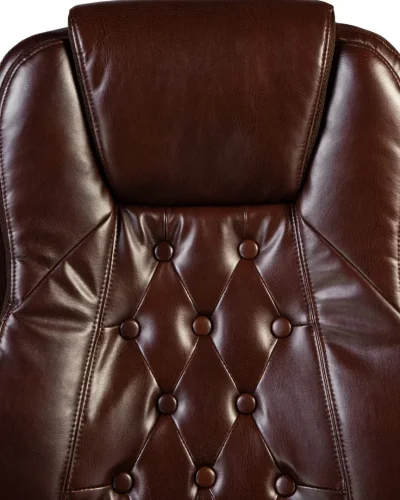 Офисное кресло для руководителей 116B-LMR MILLARD, цвет коричневый Dobrin, коричневый/экокожа, ножки/металл/хром, размеры - 1160*1230***670*750 фото 8