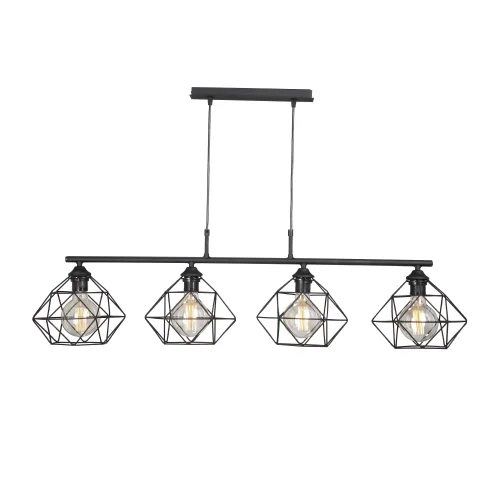 Светильник подвесной V4269-1/4S Vitaluce без плафона на 4 лампы, основание чёрное в стиле лофт фото 4 Светильник подвесной V4269-1/4S Vitaluce без плафона на 4 лампы, основание чёрное в стиле лофт фото 4