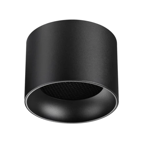 Светильник накладной Gemini 371010 Novotech чёрный на 1 лампу, основание чёрное в стиле современный хай-тек круглый Светильник накладной Gemini 371010 Novotech чёрный на 1 лампу, основание чёрное в стиле современный хай-тек круглый