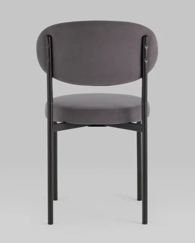 Стул Бриф SN велюр тёмно-серый, 4шт./уп. УТ000040881 Stool Group, серый/велюр, ножки/металл/, размеры - ***** фото 6