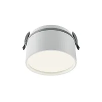 Светильник точечный LED Onda DL024-12W4K-W Maytoni белый на 1 лампу, основание белое в стиле современный хай-тек круглый