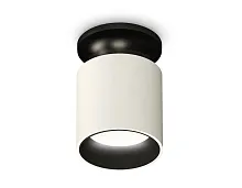 Светильник накладной Techno spot XS6301122 Ambrella light белый 1 лампа, основание чёрное в стиле модерн круглый