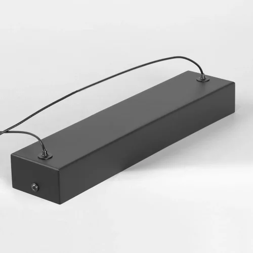 Светильник подвесной LED Kimble LSP-7418 Lussole белый чёрный на 5 ламп, основание чёрное в стиле современный хай-тек линейный фото 5