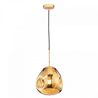 Светильник подвесной Mabell P014PL-01G Maytoni золотой 1 лампа, основание золотое в стиле современный выдувное