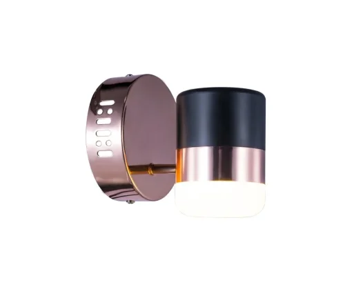 Бра LED Elegante 2045/02/01W Stilfort чёрный на 1 лампа, основание медь в стиле современный 