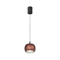 Светильник подвесной LED Roller 8408 Mantra коричневый 1 лампа, основание чёрное в стиле хай-тек современный 