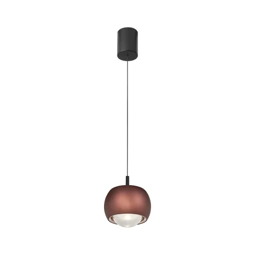Светильник подвесной LED Roller 8408 Mantra коричневый 1 лампа, основание чёрное в стиле хай-тек современный 