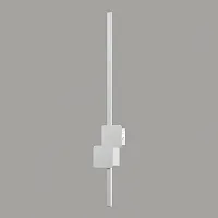 Бра LED Hardeman LSP-7392 Lussole белый на 1 лампу, основание белое в стиле минимализм современный отражённый свет