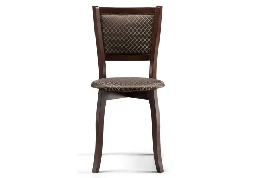 Деревянный стул Валери орех / коричневый 450680 Woodville, коричневый/ткань, ножки/массив бука/орех, размеры - ****400*480 фото 2
