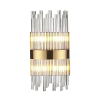 Бра Focco 4722/4W Odeon Light прозрачный 4 лампы, основание бронзовое в стиле современный 