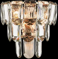 Бра Lavinia WE106.03.101 Wertmark прозрачный 3 лампы, основание золотое в стиле модерн 
