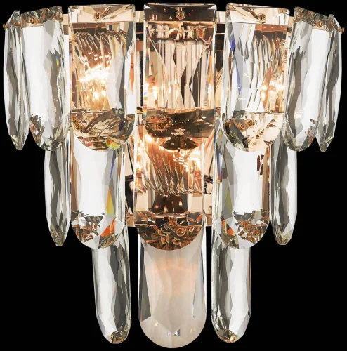 Бра Lavinia WE106.03.101 Wertmark прозрачный на 3 лампы, основание золотое в стиле современный 