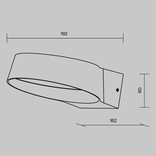 Настенный светильник уличный LED Share O443WL-L12GF3K Maytoni уличный IP54 графит на 1 лампу, плафон графит в стиле современный LED фото 7