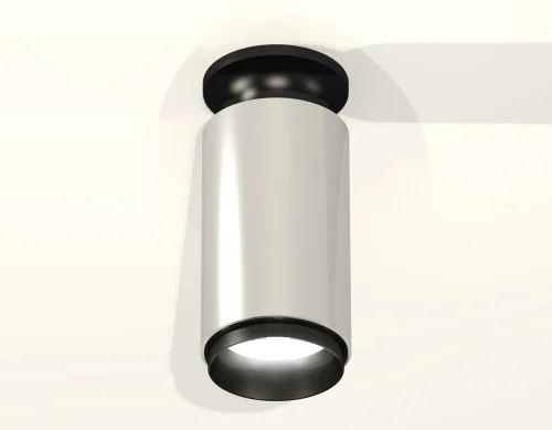 Светильник накладной Techno spot XS6325100 Ambrella light серебряный 1 лампа, основание чёрное в стиле современный круглый фото 3