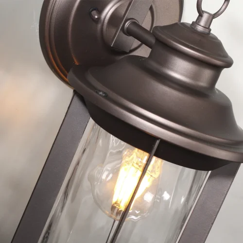 Настенный светильник Mavret 4961/1W Odeon Light уличный IP44 коричневый 1 лампа, плафон прозрачный в стиле классический E27 фото 5