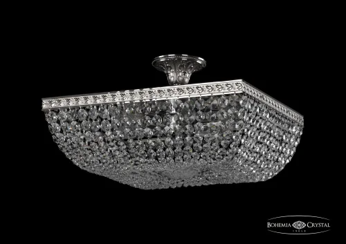 Люстра потолочная хрустальная 19112/45IV Ni Bohemia Ivele Crystal прозрачная на 6 ламп, основание никель в стиле классический sp