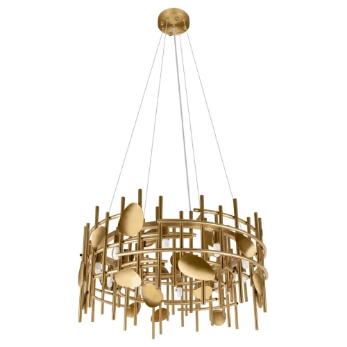 Светильник подвесной Escama 10396/600C LOFT IT золотой на 10 ламп, основание золотое в стиле современный 