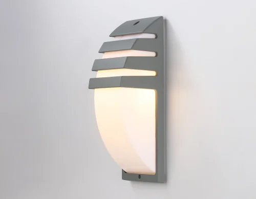 Настенный светильник ST5201 Ambrella light уличный IP54 серый 1 лампа, плафон белый в стиле хай-тек современный E27 фото 2