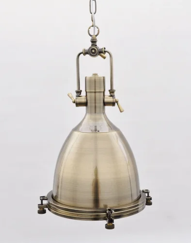 Светильник подвесной Alcantare LDP 707-1 MD Lumina Deco бронзовый на 1 лампу, основание бронзовое в стиле лофт фото 3
