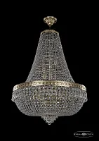 Люстра потолочная хрустальная 19271/H2/70IV G Bohemia Ivele Crystal прозрачная на 22 лампы, основание золотое в стиле классический sp