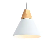 Светильник подвесной TR8195 Ambrella light белый 1 лампа, основание белое в стиле лофт 