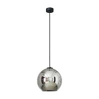 Светильник подвесной Polaris 9056/Nowodvorski Polaris-NW Nowodvorski хром 1 лампа, основание чёрное в стиле современный шар