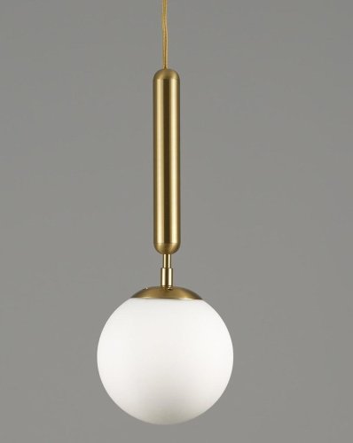 Светильник подвесной Host V2850-1P Moderli белый 1 лампа, основание золотое в стиле современный  фото 4