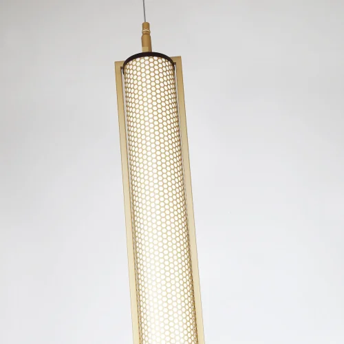 Светильник подвесной LED Ligero 4190-1P Favourite белый 1 лампа, основание матовое золото в стиле современный линейный фото 6