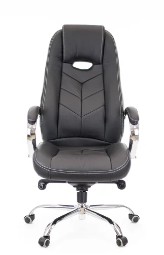 Кресло руководителя Drift M Экокожа Черный EC-331-1 PU Black Everprof, чёрный/экокожа, ножки//, размеры - 1220*1270***640* фото 3