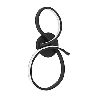 Бра LED Serpins 901268 Eglo чёрный на 1 лампу, основание чёрное в стиле современный хай-тек 