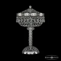 Настольная лампа 19271L4/25IV Ni Bohemia Ivele Crystal прозрачная 3 лампы, основание никель металл в стиле классический sp