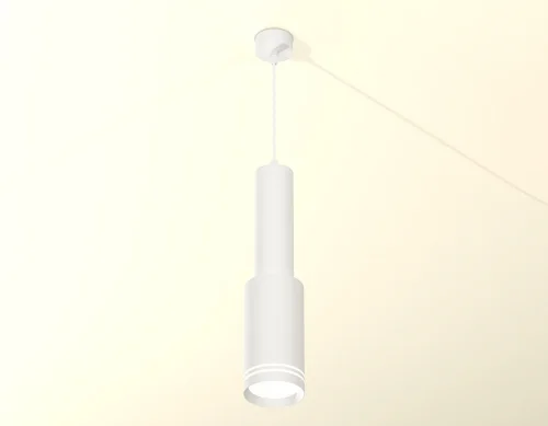 Светильник подвесной XP8161001 Ambrella light белый 1 лампа, основание белое в стиле хай-тек  фото 2