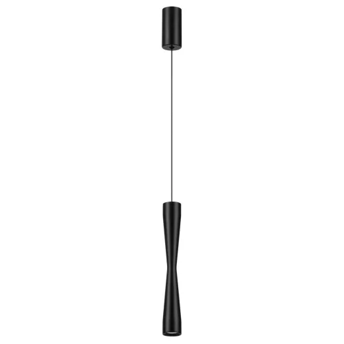 Светильник подвесной Anika 4291/5L Odeon Light чёрный на 1 лампу, основание чёрное в стиле хай-тек трубочки Светильник подвесной Anika 4291/5L Odeon Light чёрный на 1 лампу, основание чёрное в стиле хай-тек трубочки