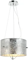 Светильник подвесной Posher 2177/09/03PS Stilfort серебряный 3 лампы, основание хром чёрное в стиле современный 