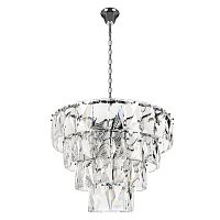 Люстра подвесная Контемпорари / Contemporary 10561/660 Clear LOFT IT прозрачная на 7 ламп, основание хром в стиле современный 