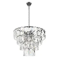 Люстра подвесная Контемпорари / Contemporary 10561/660 Clear LOFT IT прозрачная на 7 ламп, основание хром в стиле современный 