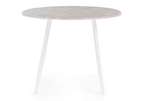Деревянный стол Абилин 100 мрамор светло-серый / белый матовый 507221 Woodville столешница серая мрамор из мдф фото 3