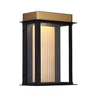 Настенный светильник уличный LED Glow 4302-1W Favourite уличный IP античный латунь чёрный на 1 лампу, плафон прозрачный в стиле современный хай-тек LED