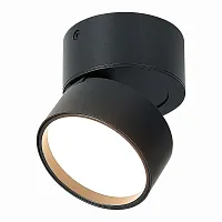 Светильник накладной LED St651 ST651.432.09 ST-Luce чёрный 1 лампа, основание чёрное в стиле модерн хай-тек круглый