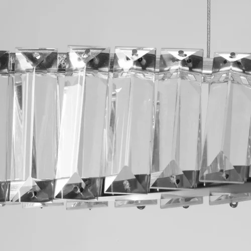 Светильник подвесной LED Гослар 498017101 MW-Light прозрачный 1 лампа, основание хром в стиле классический линейный фото 3