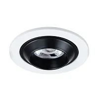 Светильник точечный LED Uva A3317PL-1WH Arte Lamp чёрный белый 1 лампа, основание белое в стиле современный круглый